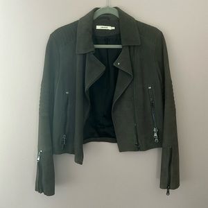 J BRAND SUEDE MOTO JACKET